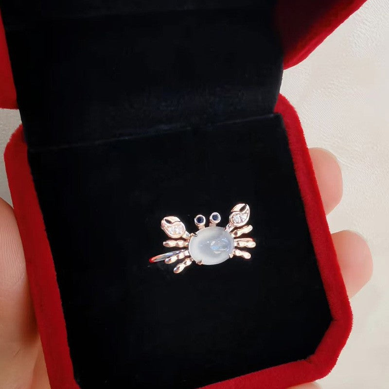 Cute Little Crab Open Ring With A Personalized Touch