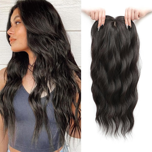 Womens Hollow Mesh Lace Figure-8 Water Wave Hair Extension Piece For Wigs
