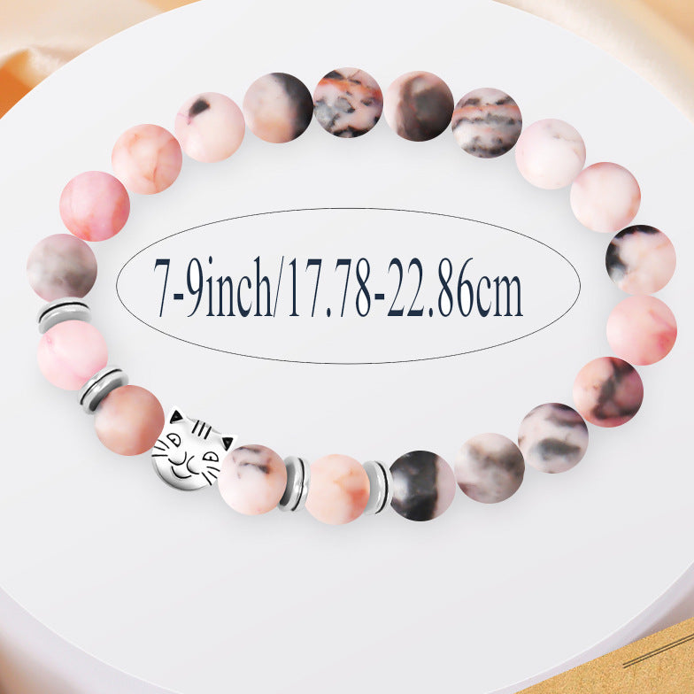 Natural Turquoise Stone Bracelet With A Card