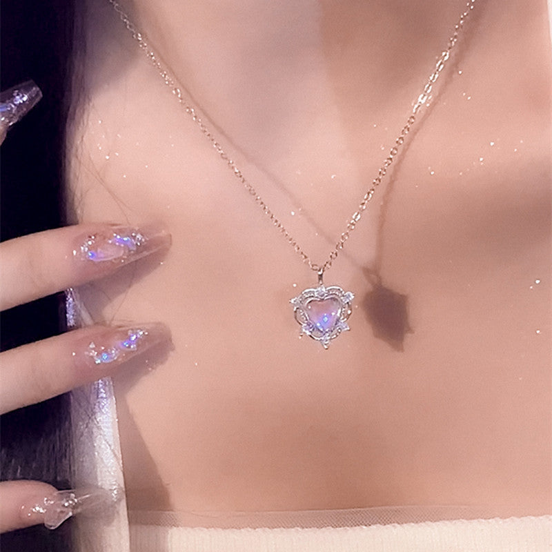 New Womens Magic Heart Necklace Sweater