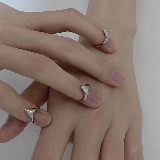 Simple And Cold Style Hip-hop Creative Nail Ring