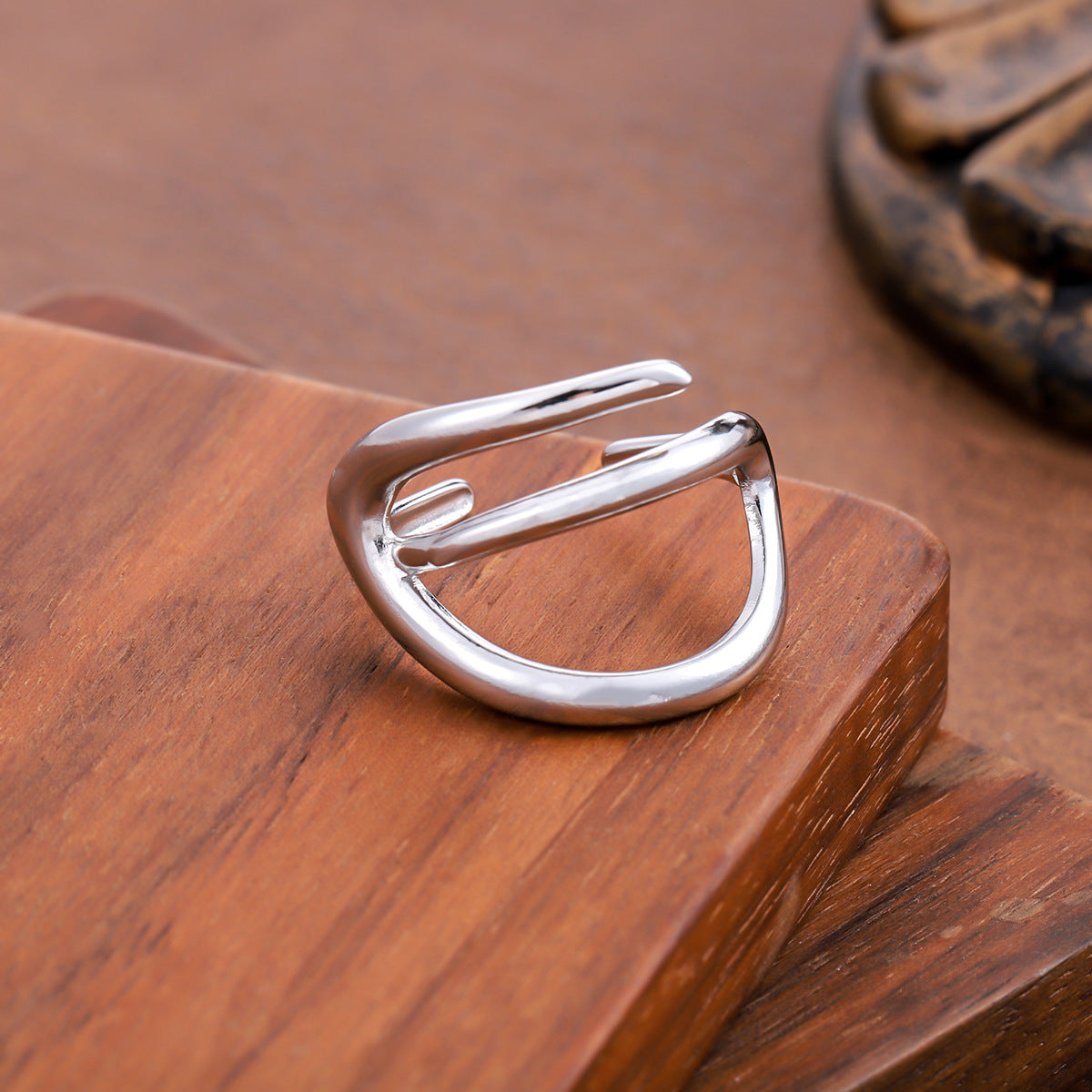 Niche Design Titanium Steel Ring For Women